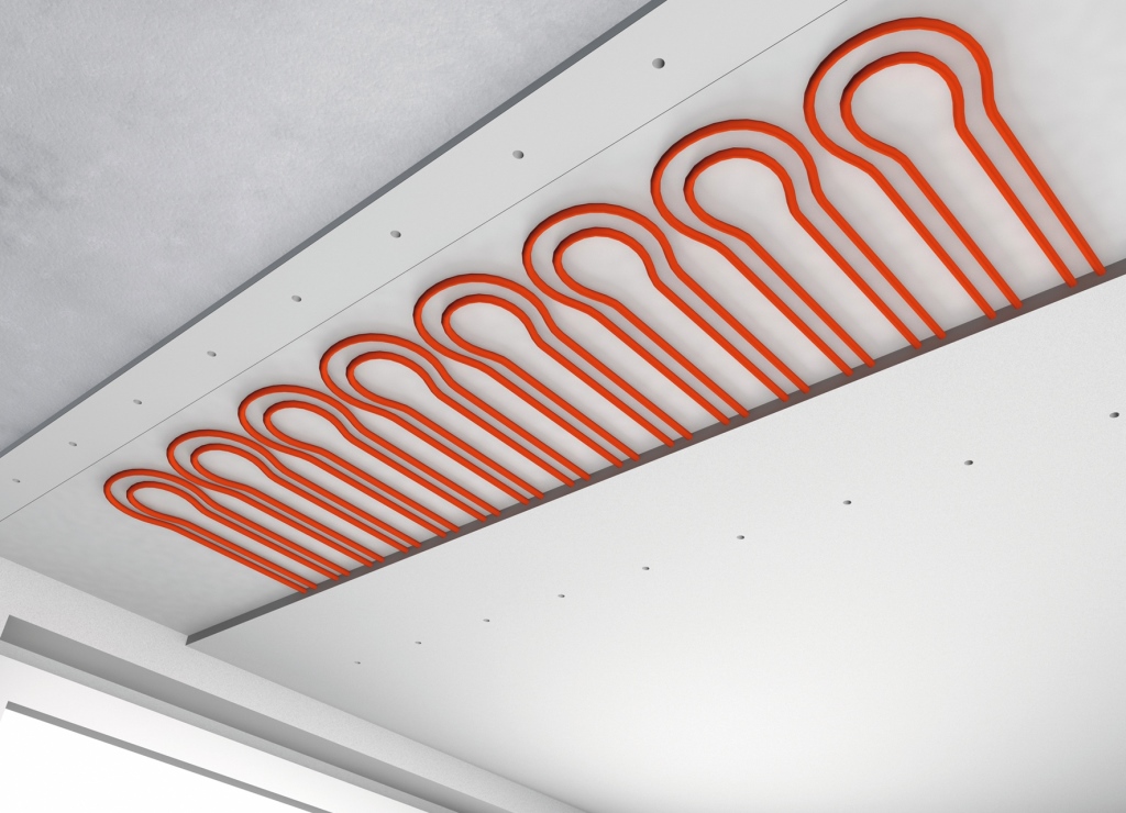 Pannelli radianti a soffitto
